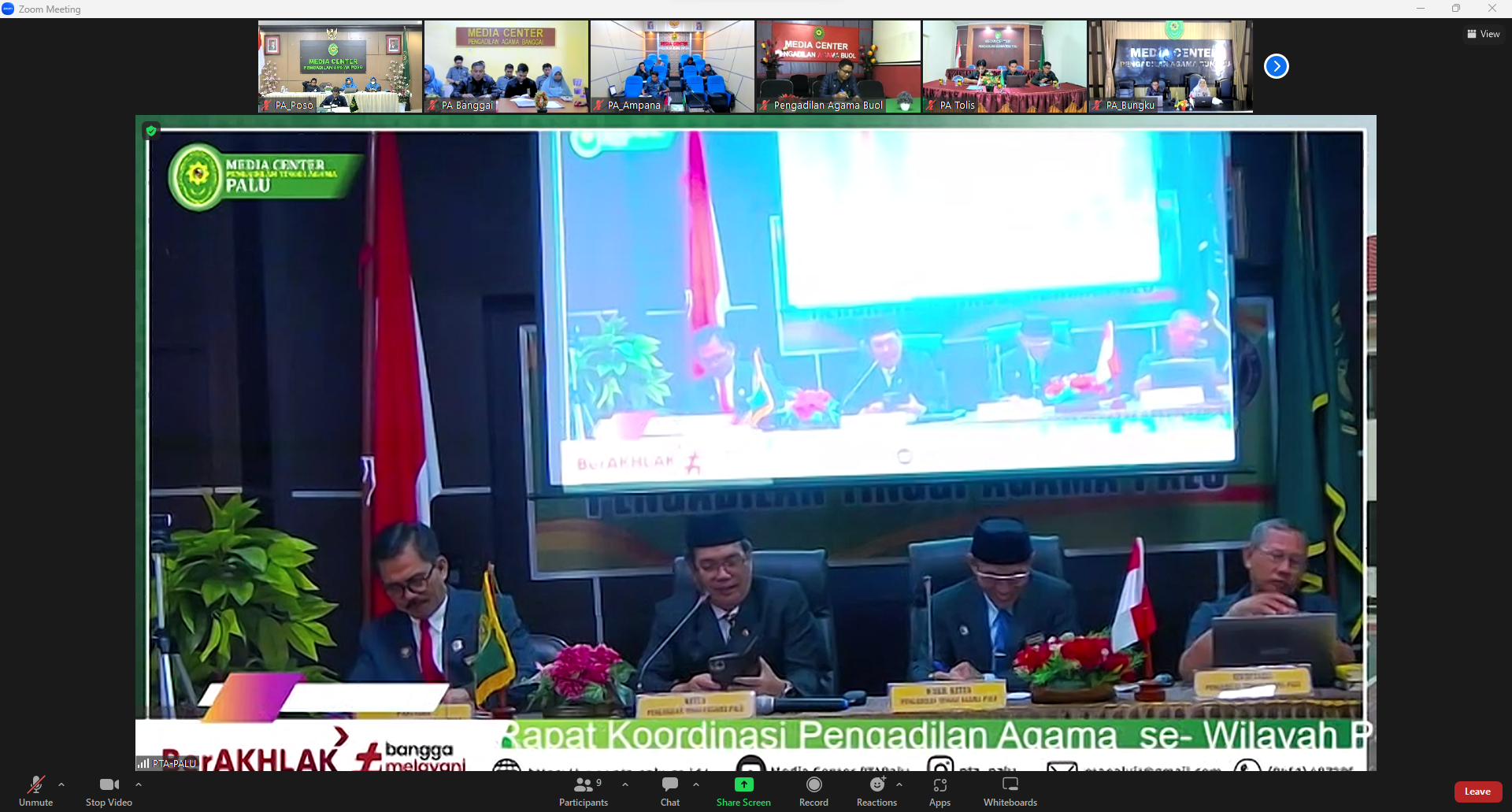 rakor pta palu 2023