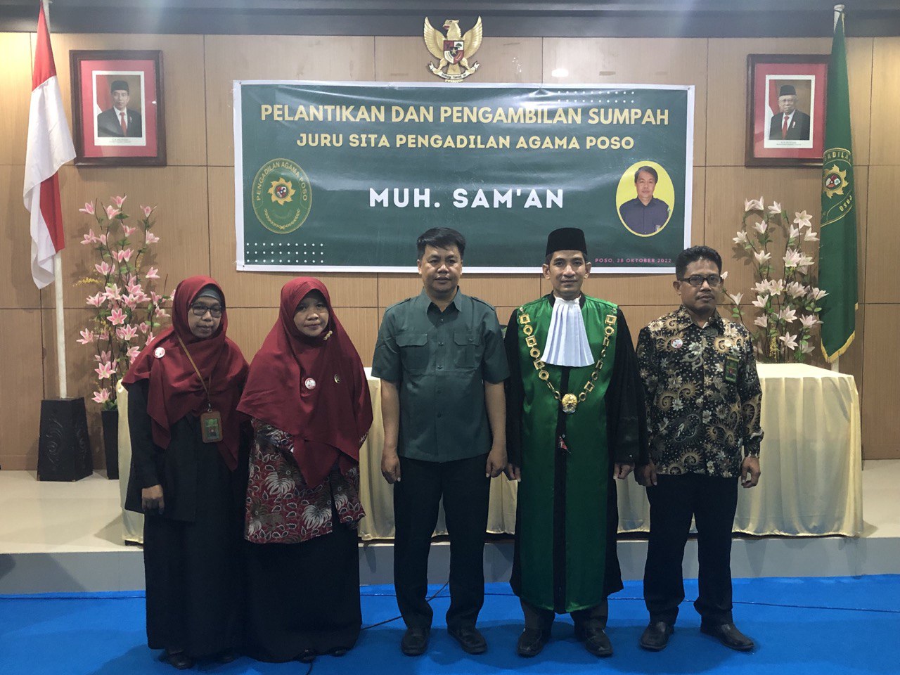 pelantikan saman