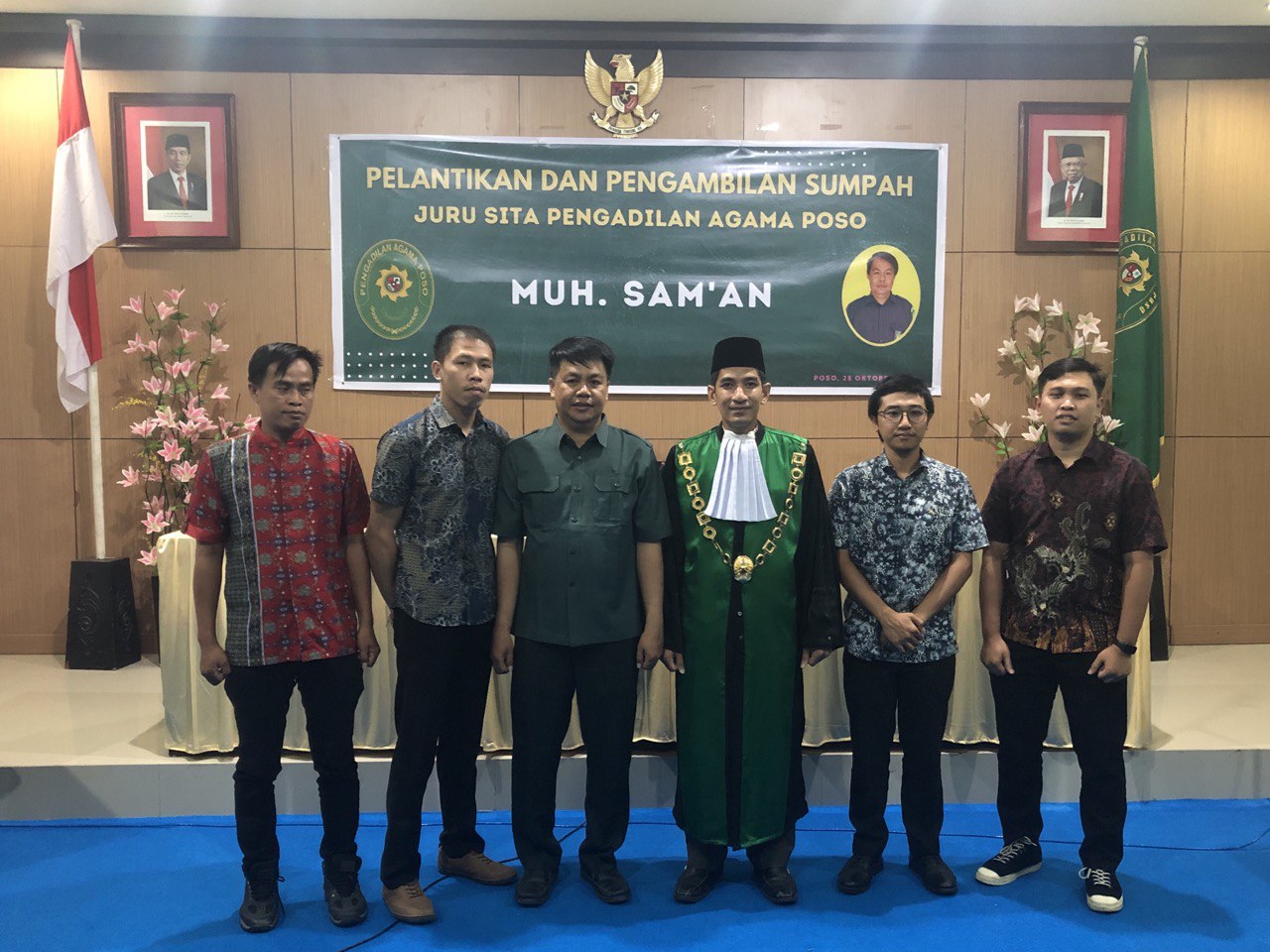 pelantikan saman